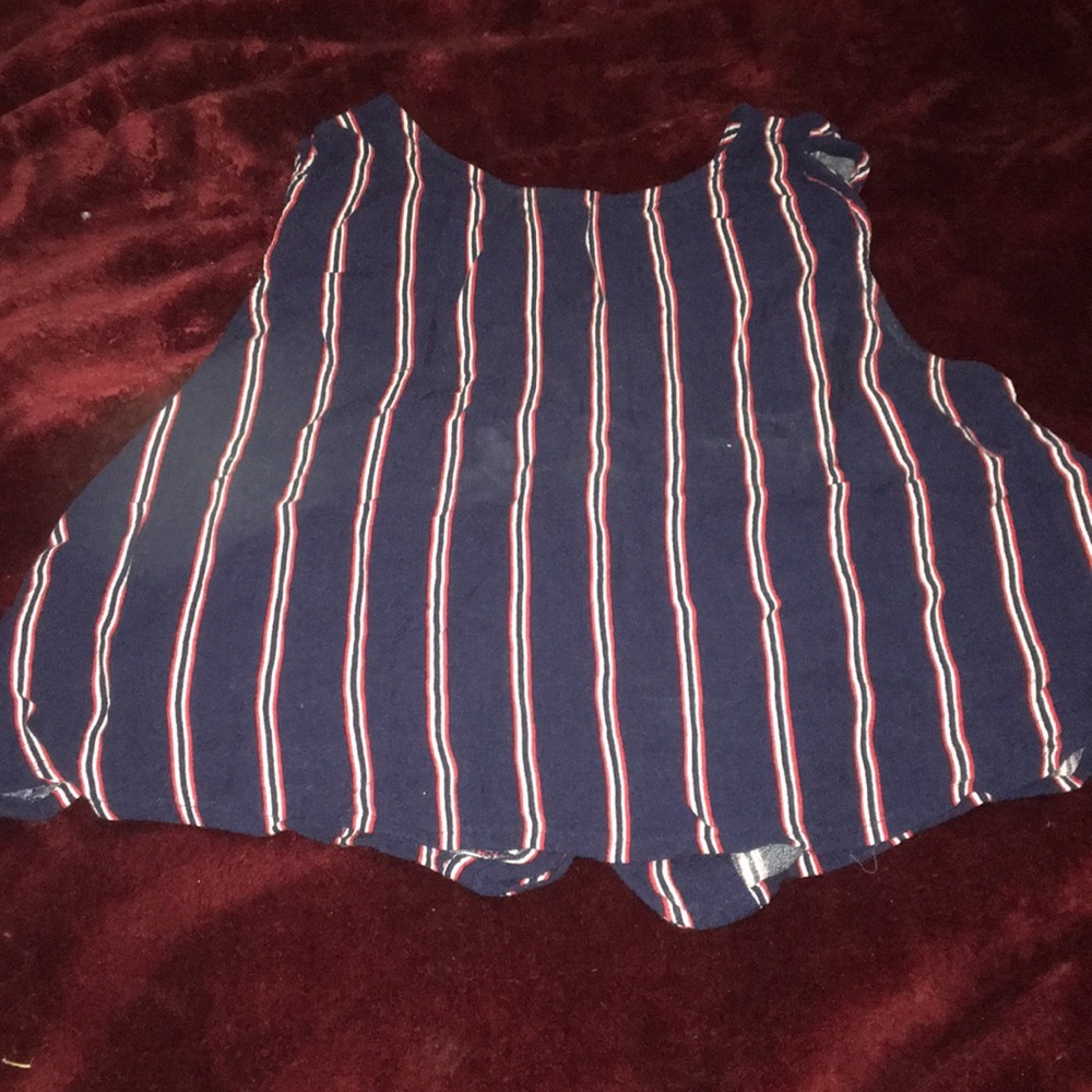 Red white and blue Crop top